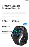 2025 El nuevo reloj inteligente VE30 viene a recibir recordatorio, rechaza el recordatorio de larga duración sentado, gira la muñeca e ilumina la pantalla del reloj inteligente - details 1