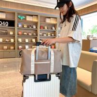 Bolsas de lona de viaje impermeables con separación de bolsillo seco y húmedo de gran capacidad personalizadas con compartimento para zapatos - details 30