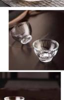 Vaso pequeño resistente al calor para uso doméstico, juego de Kung Fu engrosado, taza de degustación de té de flores - details 11