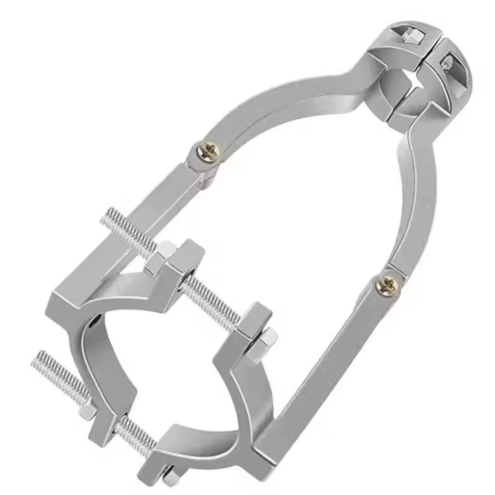 Abrazadera ajustable, taladro de orificio cuadrado, soporte fijo, adaptador de broca resistente portátil, herramientas de carpintería con 4 Uds. De taladro de orificio cuadrado - 1