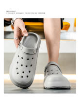 Agujero zapatos de los hombres de verano nuevo desgaste sandalias deportes zapatos de playa sandalias de los hombres de un pie medio bolsa de apoyo cabeza - details 21