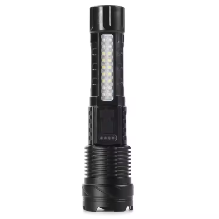 Linterna LED Potente XHP50 Resistente al Agua, Portátil, 7 Modos, Carga Recargable por USB - 1