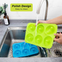 Molde de silicona con 6 cavidades para donas, moldes 3D para hornear pasteles, magdalenas, gelatina, galletas, pastelería, cocina - details 4