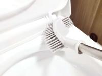 Cepillo individual para inodoro, inodoro súper elástico desmontable de alta calidad, limpieza profunda, mano de silicona, sostenible, blanco o color - details 4