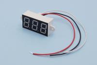 [0.56"] Voltímetro impermeable DC0-10V Pantalla roja 3 cables Panel LED de 0,56 pulgadas Probador de capacidad de voltaje de batería digital Monitor Fuente de alimentación externa Batería de litio de ácido de plomo Moto Vehículos eléctricos Coche - details 4