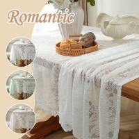 Romántico Ence estilo francés mesa de boda blanca, manteles de mesa de comedor, decoraciones de cocina - details 0