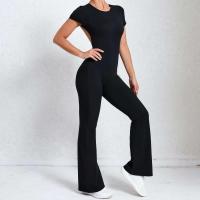 Conjunto de Yoga Ouwu Monos Deportivos para Mujeres Manga Corta, Pantalones Acampados - details 35