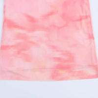 TRAFZA, vestidos estampados de estilo playero de verano para mujer, sin tirantes, sin mangas, plisado con cremallera, vestido Midi de tul con dobladillo dividido y espalda descubierta - details 8