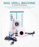Máquina de perforación de uñas KADS 35000RPM portátil con pantalla LCD para eliminación de gel y pulido de uñas eléctrica USB - details 0