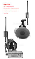 Mini actuador lineal telescópico de velocidad ajustable, mecanismo alternativo de carrera de 39mm, Motor de 60mm, ventosa de aluminio, 3-12V - details 3