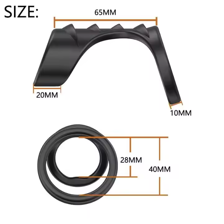 Bloqueo de eyaculación masculina, funda retardante, anillo reutilizable, erección, Juguetes sexuales para hombres, producto de silicona, suministros para adultos - 1
