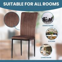 Silla de Comedor, Juego de 4 sillas, Negro - details 15