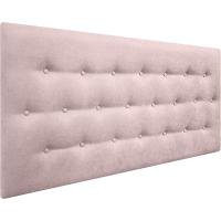 Cabeceros de Cama tapizados con Tejido Antimanchas, Estructura Madera Acolchado- Cabezal Dormitorio y Matrimonio Moderno Mod. Paris Todas Las Medidas y Colores (Rosa, 135 * 70) - details 1