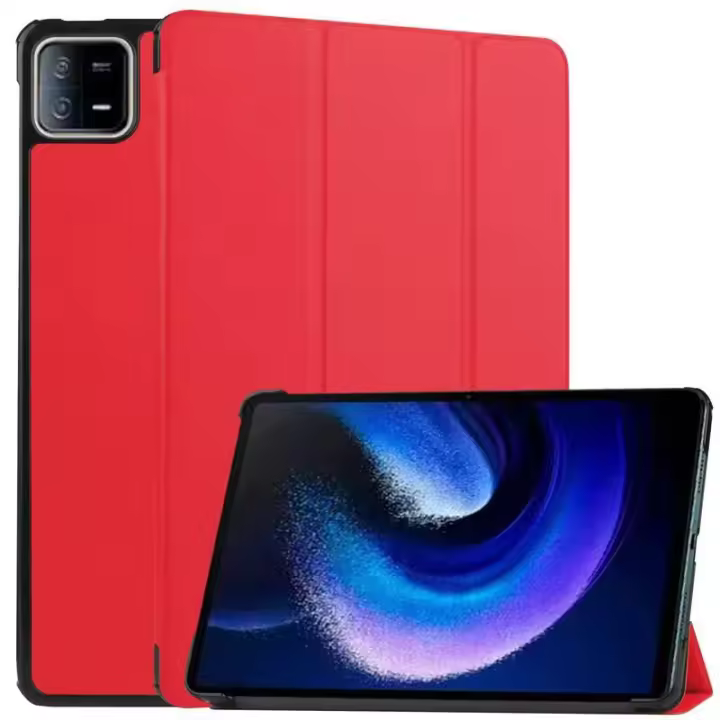 Cuero Magnético para Xiaomi Mi Pad 6 Pro, Funda Inteligente con Soporte Tríptico, 11 pulgadas, 2023 - 1