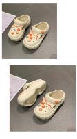 Sandalias nuevas DIY 2024, zuecos de dibujos animados, mules para mujer, plataforma de 7 cm, pantuflas de playa, con agujeros, zapatos de jardín para estudiantes y niñas - details 13
