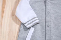 Romper Bebé IURNXB Niño Niña De Larga Manga Colorbloque Con Capucha Ropa Infantil Invierno Otoño 0-18M Cierre De Botones Traje De Dos Piezas - details 2