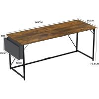 Escritorio pequeño para Ordenador, 100 x 50 x 73 cm Escritorio, Mesa de Oficina en casa, Escritorio para Ordenador portátil, Mesa de Diseño Industrial Blanco - details 15