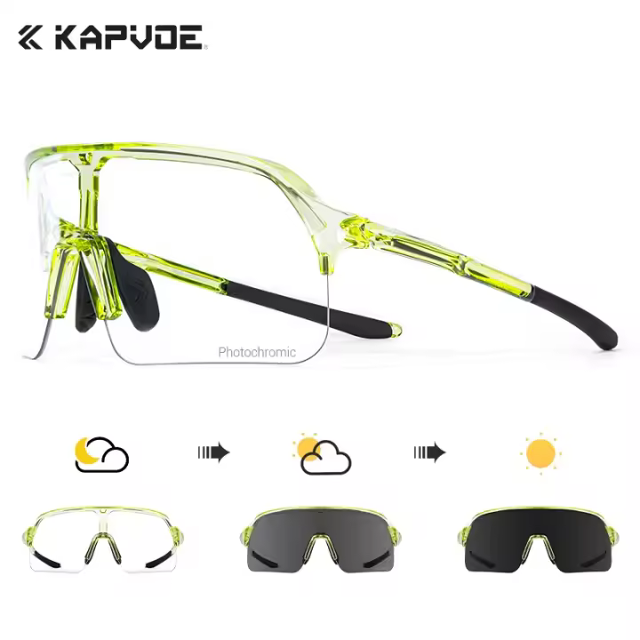 KAPVOE Gafas de Ciclismo con Protección UV400 Gafas de Sol Deportivas para Hombres y Mujeres - 1