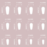24 piezas de uñas postizas de cobertura completa para mujer, sin esmalte, para personas expertas en manicura - details 1