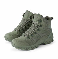 Zapatos de senderismo para hombre, zapatillas tácticas de cuero de gamuza, resistentes al desgaste, senderismo, caza - details 22