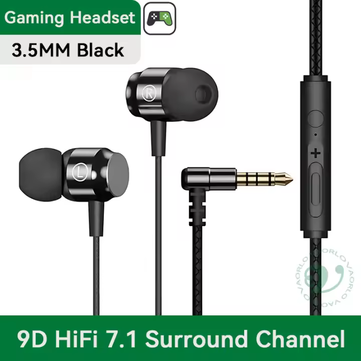 Auriculares con cable y Chip Digital, cascos intrauditivos con graves pesados ​​HIFI de 3,5mm AUX/Tipo C 9D para Samsung, Huawei, Xiaomi, OPPO, iPad, PC, MP3/MP4 - 1