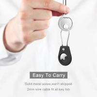 Funda AirTag con llavero, Compatible con Apple AirTag, segura con cable para llaves, equipaje, mascotas - details 5