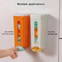 Organizador de Cocina con Almacén de Bolsas de Basura Estante de Almacenamiento de Plástico para Hogar con Cubierta de Zapatos Accesorios de Cocina Especiales - details 4