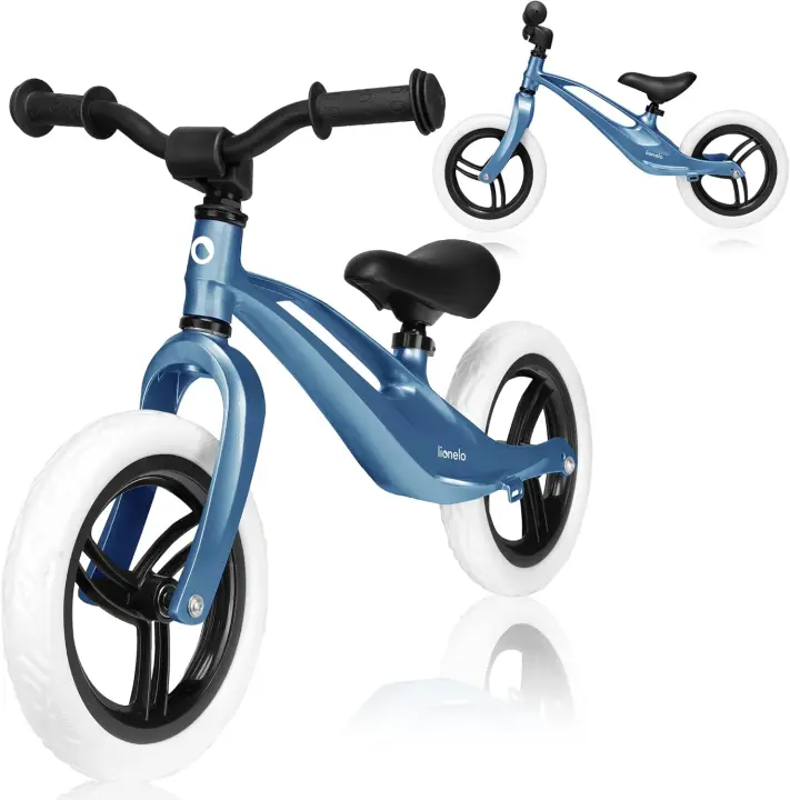 Bicicleta Deportiva de Magnesio Sin Pedales, Ligera y Robusta para Edades de 2 a 30, Ruedas de 12", Altura Ajustable de Manillar y Sillín - 1