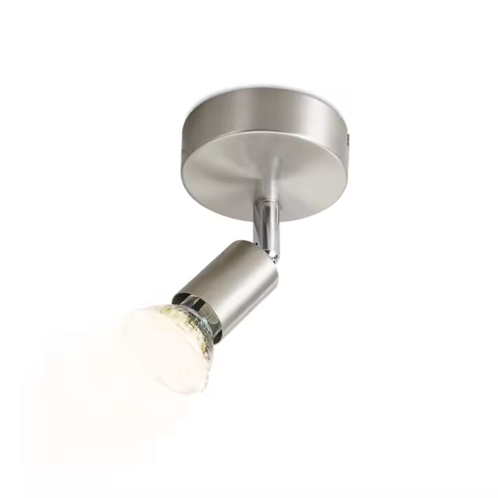 CBJKTX Foco de techo LED moderno GU10 330 °   Foco de pared giratorio de acero inoxidable para sala de estar y dormitorio (sin bombilla) - 1