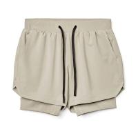 Pantalones cortos corrientes de la surf del sudor activo de la aptitud respirable para hombre del verano del logotipo de encargo del envío rápido - details 2