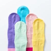 Calcetines de yoga para mujer, medias de algodón antideslizantes para Pilates, deportes, Zumba, ejercicios aeróbicos, fitness, Color a la moda - details 4