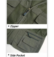 Chaqueta de malla transpirable para hombre, chaqueta deportiva sin mangas con bolsillos, ropa de verano - details 14