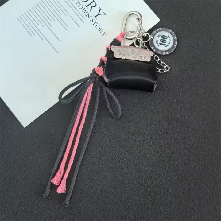 Korean Style Bag Charms keychain Dopamine Fashion Braided Rope Bag Charm Multi-Functional Lovely Y2k Bag Pendant - 1