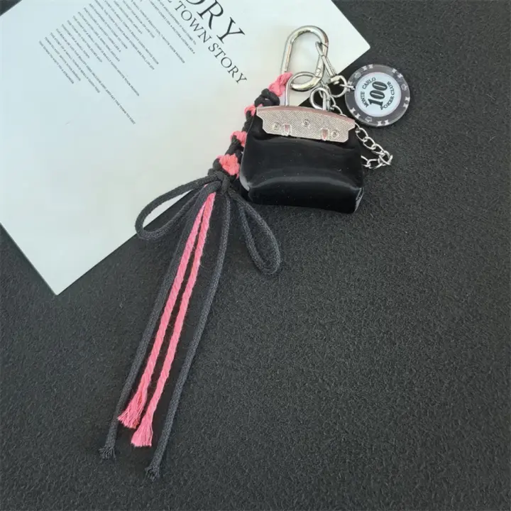 Korean Style Bag Charms keychain Dopamine Fashion Braided Rope Bag Charm Multi-Functional Lovely Y2k Bag Pendant - 1