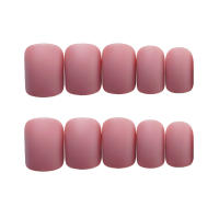 Parches de Uñas Falsas Mate Rosa Herramienta de Beléz para Manicura DIY Color Puro Estilo Coreano - details 7