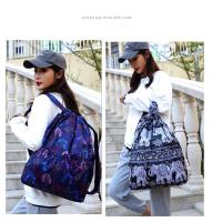 Mochila versátil de nailon con cordón para mujer, bolsa de deportes al aire libre, bolsa de cambio de gran capacidad, mochila de viaje ligera - details 9