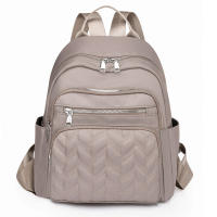 Mochila de Mujer Nueva Moda 2025 Bolsa de Viaje Casual de Gran Capacidad con Bordado de Hilo - details 7