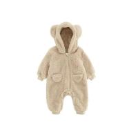 Peleles bonitos de dibujos animados para bebé, monos infantiles de lana cálidos de otoño, ropa de casa para bebés de 0 a 2 años, ropa para el hogar para invierno - details 6