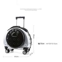 Carro de viaje, bolsa portátil transpirable para mascotas, transporte para perros, mochila para gatos de gran espacio - details 1