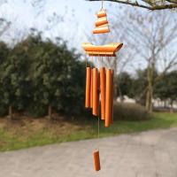 Campanas de viento de bambú para balcón, jardín al aire libre, bricolaje, decoración del hogar, tubos, campana, adornos colgantes para pared, artesanías decorativas - details 5