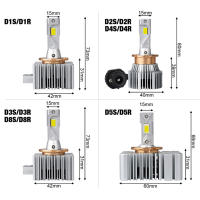 Bombillas LED para faros delanteros de coche D3S D3R D3C, Canbus 90000LM de luz blanca, reemplazo HID de xenón de 6000K, un par - details 6