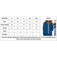 Chaqueta de punto para mujer, sudadera de manga larga con cremallera, uniforme de béisbol - details 0