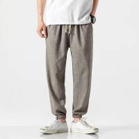 2024 Pantalones de talla grande estilo chino pantalones de lino para hombres pantalones de lino de algodón para hombres Leggings - details 3