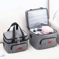 Bolsa de almuerzo multifuncional de doble capa para mujeres y hombres, fiambrera de Picnic de viaje de gran capacidad con correa para el hombro - details 3