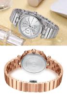 Reloj de cuarzo a la moda para mujer, reloj multifunción de acero inoxidable resistente al agua, elegante, informal, regalo de lujo para ella - details 14