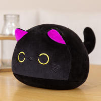 Peluche de gato negro, juguete de Animal de peluche suave, Huggable, adecuado para dormitorio, sala de estar, familia - details 7