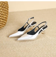 Zapatos de tacón de aguja con espalda hueca y punta de bolso de boca baja de nuevo estilo - details 27