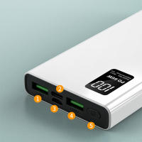PowerBank 30000mAh 66W + PD20W carga rápida tipo-c * 1 + USB * 2 negro - details 5