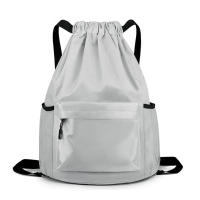 Mochila Deportiva Impermeable con Cordón Bolsa de Gimnasio con Bolsillo de Cierre para Hombres y Mujeres - details 0