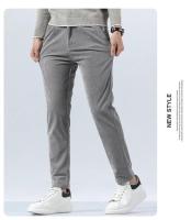 Pantalones de Corduroy para Hombres Ajuste Delgado, Elástico, Moda de Negocios y Trabajo para Primavera Otoño - details 19